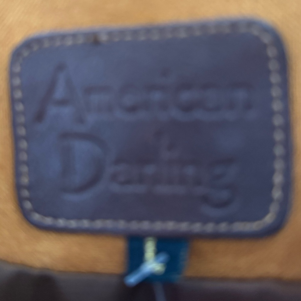 American Darling leather look collar (print) Womens western Blazer Jacket in Bla - Picture 9 of 9